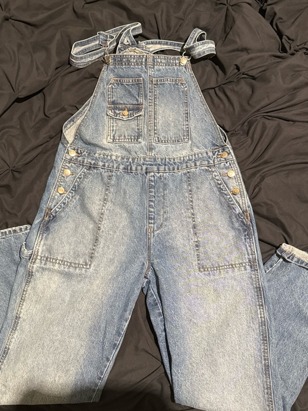 Celebrity Pink Light Blue Denim Overalls
